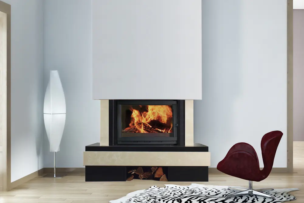 Foyer fermé tout fonte 10 ou 15 KW
